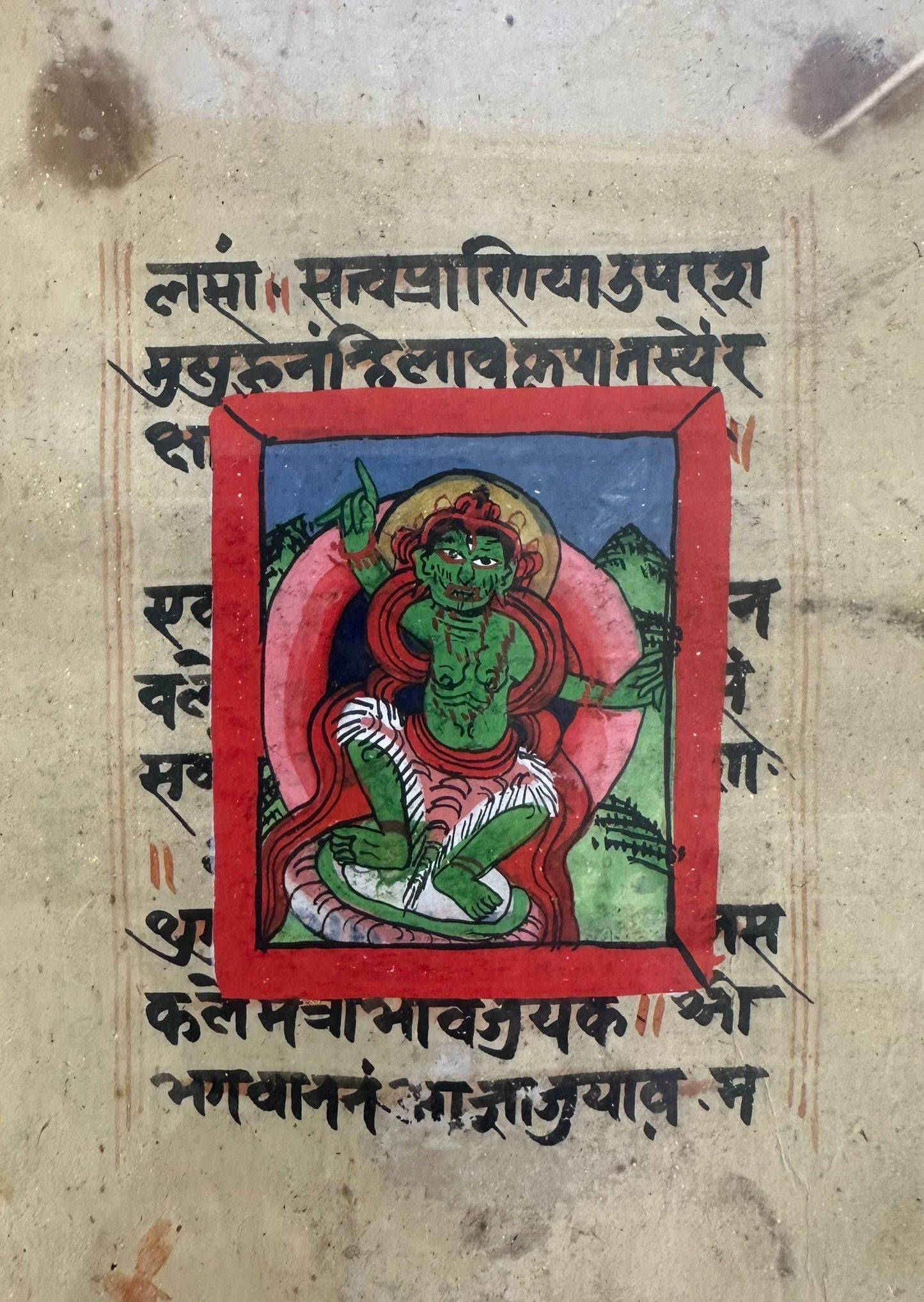 Early Buddhist Manuscript Paintings Series - 2 - DharBazaar
