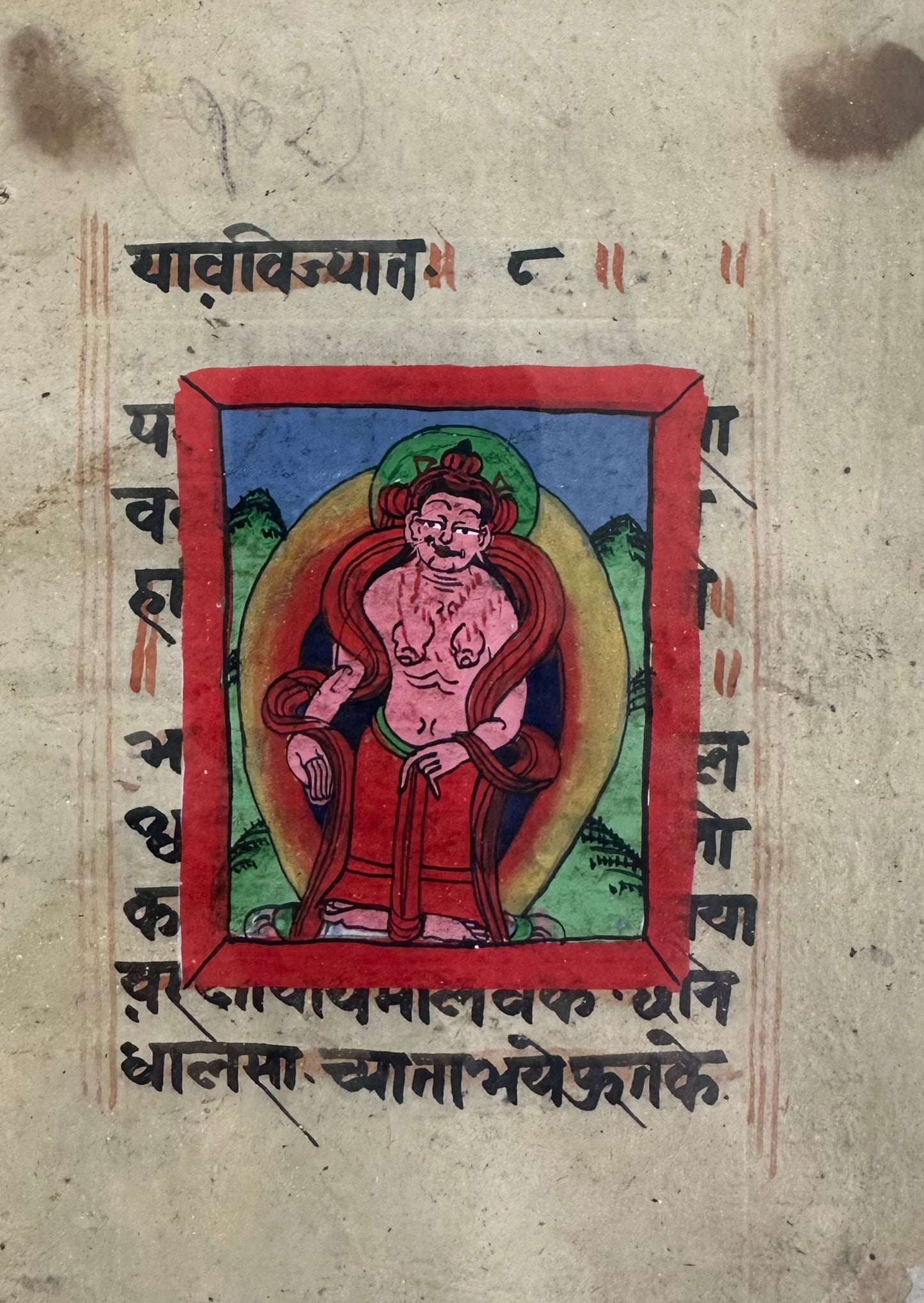 Early Buddhist Manuscript Paintings Series - 3 - DharBazaar