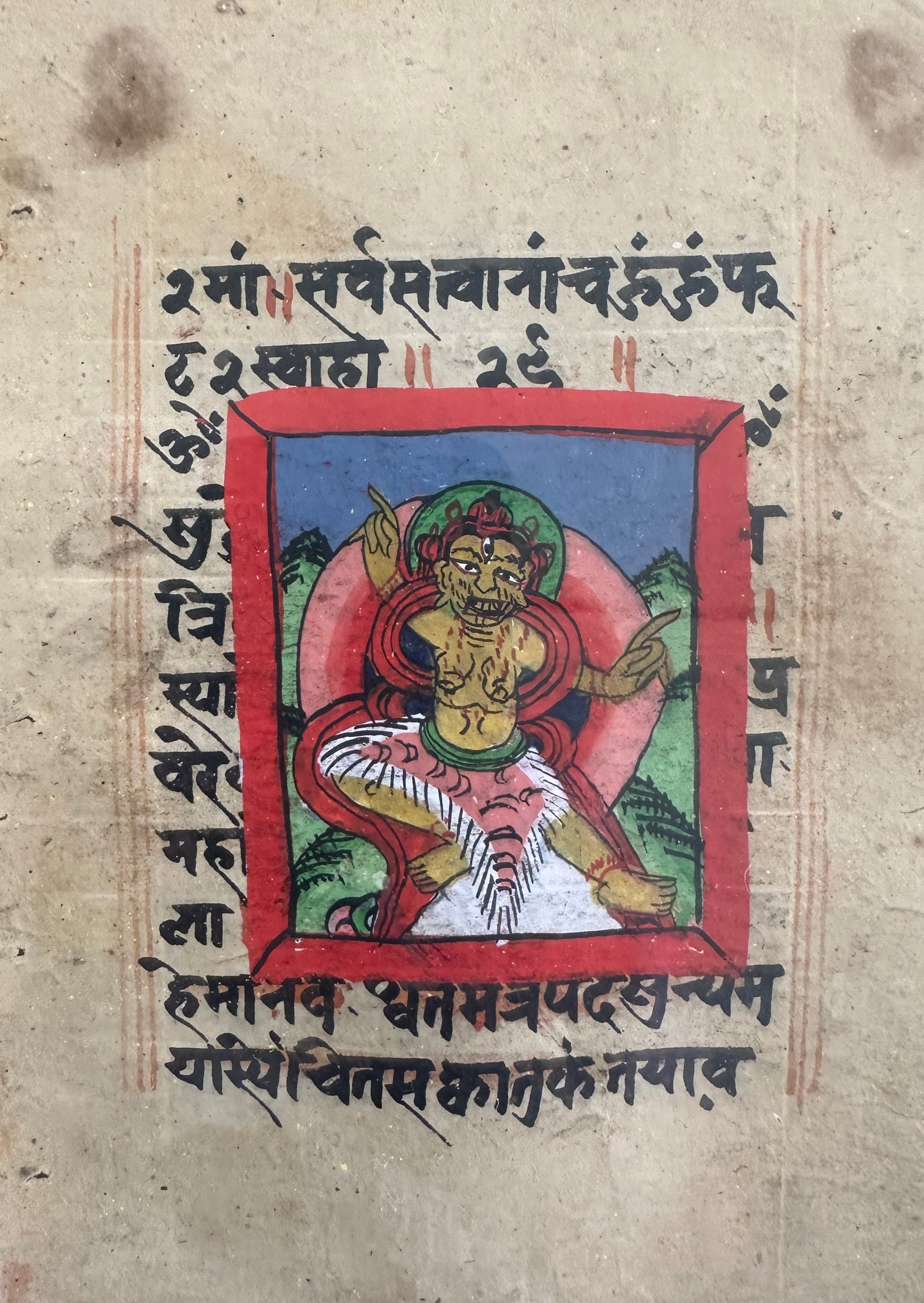 Early Buddhist Manuscript Paintings Series - 8 - DharBazaar