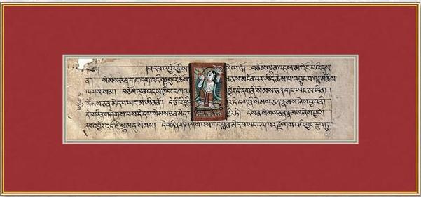 Early Buddhist Manuscript Paintings Panel - 1 #BuddhistPaintings #TibetanArt #BuddhistAntique - DharBazaar